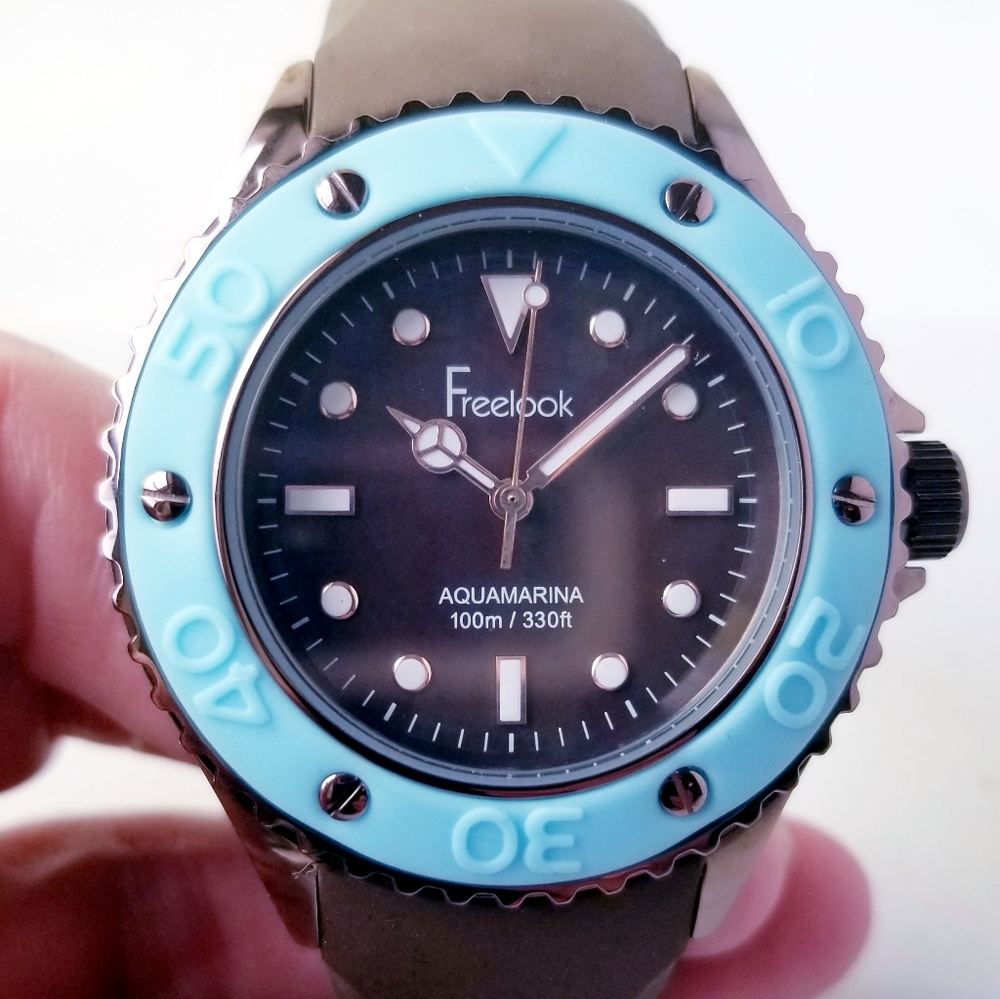 Freelook All Stainless 10ATM H2O Resist Watch NWT